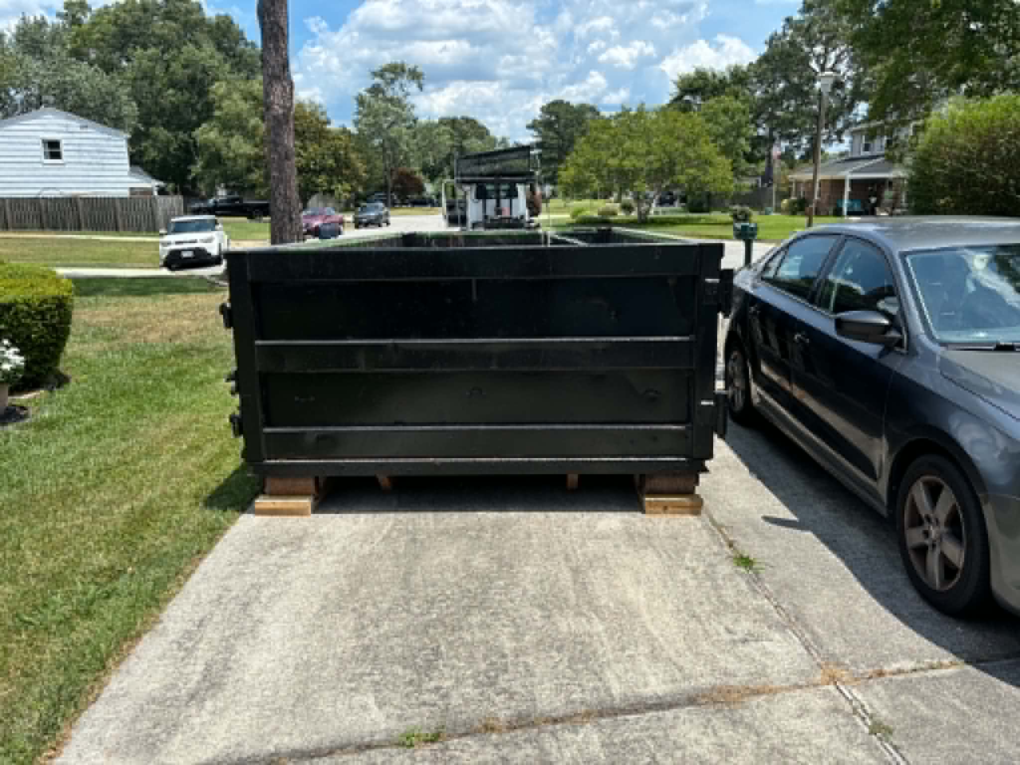 RISE Dumpsters large 20-yard commercial dumpster container for full renovations, cleanouts, and heavy waste removal.
